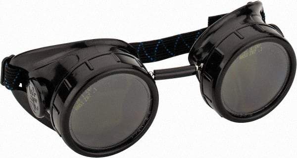 PRO-SAFE - Size Universal, Green Welding Goggles - Black Frame - Industrial Tool & Supply