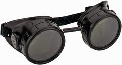 PRO-SAFE - Size Universal, Green Welding Goggles - Black Frame - Industrial Tool & Supply