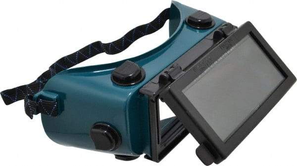 PRO-SAFE - Size Universal, Green Welding Goggles - Green Frame - Industrial Tool & Supply