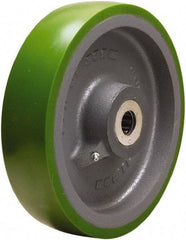 Hamilton - 10 Inch Diameter x 2-1/2 Inch Wide, Polyurethane on Cast Iron Caster Wheel - 2,500 Lb. Capacity, 3-1/4 Inch Hub Length, 1 Inch Axle Diameter, Straight Roller Bearing - Industrial Tool & Supply