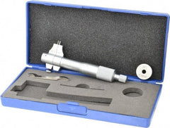 Fowler - 0.2 to 1.2", Mechanical Inside Micrometer - 0.001" Graduation, 0.0002" Accuracy, Ratchet Stop Thimble - Industrial Tool & Supply