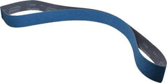 Norton - 2" Wide x 72" OAL, 60 Grit, Zirconia Alumina Abrasive Belt - Zirconia Alumina, Medium, Coated, Y Weighted Cloth Backing, Dry, Series R821 - Industrial Tool & Supply