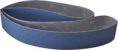 Norton - 2-1/2" Wide x 60" OAL, 80 Grit, Zirconia Alumina Abrasive Belt - Zirconia Alumina, Medium, Coated, Y Weighted Cloth Backing, Dry, Series R821 - Industrial Tool & Supply