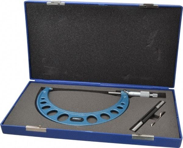 Fowler - 5 to 6" Range, 0.0001" Graduation, Mechanical Outside Micrometer - Ratchet Stop Thimble, Accurate to 0.00025" - Industrial Tool & Supply