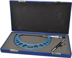 Fowler - 5 to 6" Range, 0.0001" Graduation, Mechanical Outside Micrometer - Ratchet Stop Thimble, Accurate to 0.00025" - Industrial Tool & Supply