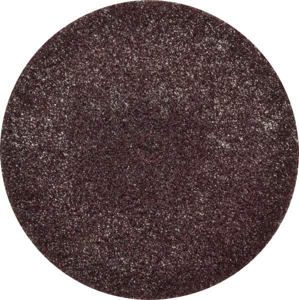 3M - 6" Medium Grade Aluminum Oxide Deburring Disc - 1/2" Center Hole, Arbor Connection, Maroon, 4,000 Max RPM - Industrial Tool & Supply
