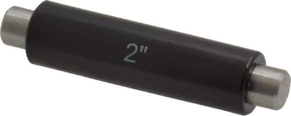 SPI - 2 Inch Long, Accuracy Up to 0.0001 Inch, Flat End Micrometer Calibration Standard - Use with Micrometers, Includes Heat Insulating Handle - Industrial Tool & Supply