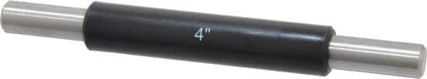 SPI - 4 Inch Long, Accuracy Up to 0.0001 Inch, Flat End Micrometer Calibration Standard - Use with Micrometers, Includes Heat Insulating Handle - Industrial Tool & Supply