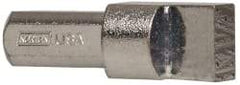 Norton - 2A-E, 7/16" Shank Diam Multi-Point Diamond Dresser - 1/2" Long x 3/8" Thick Head - Industrial Tool & Supply