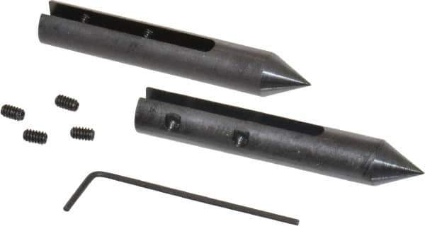 SPI - 2-3/16" OAL, Caliper Centerline Gage Attachment - 1 Piece, 0.141" Slot Width, For Use with 4, 6 & 8" Dial & Vernier Calipers - Industrial Tool & Supply