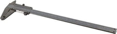 Value Collection - 0 to 8" Stainless Steel Vernier Caliper - 0.05mm Graduation, 1.9685" Jaw Depth, 0.0012" Accuracy, Includes Depth, Inside Diameter, Outside Diameter, Step - Industrial Tool & Supply