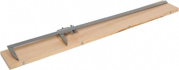 Value Collection - 0 to 80" Carbon Steel Vernier Caliper - 0.02mm Graduation, 8" Jaw Depth, 0.0055" Accuracy, Includes Inside Diameter, Outside Diameter - Industrial Tool & Supply