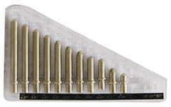 Value Collection - 8 Piece, 0.7 to 1.5 Inch Measurement Range, Bore Gage Anvil Set - For Use with Dial Bore Gages - Industrial Tool & Supply