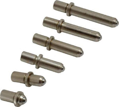 Value Collection - 6 Piece, 1.4 to 2.4 Inch Measurement Range, Bore Gage Anvil Set - For Use with Dial Bore Gages - Industrial Tool & Supply