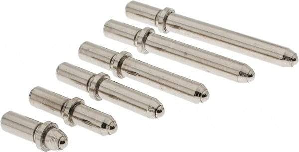 Value Collection - 6 Piece, 6 to 10 Inch Measurement Range, Bore Gage Anvil Set - For Use with Dial Bore Gages - Industrial Tool & Supply