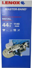 Lenox - 3' 8-7/8" Long x 0.023" Thick, 10 to 14 Teeth per Inch, Portable Band Saw Blade - Bi-Metal Blade, High Speed Steel Teeth, Toothed Edge - Industrial Tool & Supply