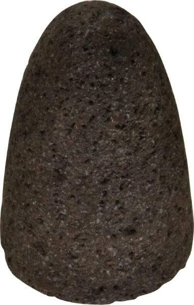 Norton - Type 16, 2" Max Diam, 3" Head Thickness, 20 Grit Cone - Zirconia Alumina, Very Coarse Grade, 5/8-11 Shank Thread - Industrial Tool & Supply