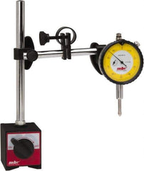 Value Collection - 0.001" Graduation, 0-100 Dial Reading, Indicator & Base Kit - C Holder, 0.001 Inch Graduation, Includes Dial Indicator, Magnetic Base - Industrial Tool & Supply