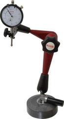 SPI - 0.001" Graduation, 0-100 Dial Reading, Dial Indicator & Base Kit - 4" Base Diam - Industrial Tool & Supply
