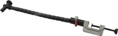 Flexbar - 12 Inch Long, Magnetic Indicator Base Flexible Arm on C-Clamp - Use With Flexbar Universal Holders - Industrial Tool & Supply