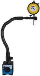 Value Collection - 0.001" Graduation, 0-100 Dial Reading, Indicator & Base Kit - 2" Base Length x 2" Base Width x 2-1/2" Base Height - Industrial Tool & Supply