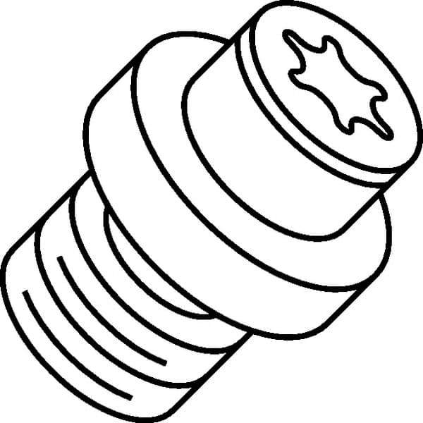 Kennametal - Set Screw for Indexables - M4 Thread - Industrial Tool & Supply