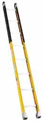Made in USA - 8' High, Type IA Rating, Fiberglass Extension Ladder - Industrial Tool & Supply