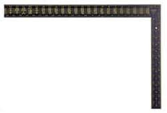 Stanley - 24" Blade Length x 16" Base Length, Black Finish, Aluminum Rafter Square - 1/16", 0.1", 0.083" Graduation, 1-1/2" Base Width - Industrial Tool & Supply