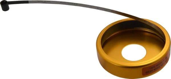 Made in USA - 0.001 Inch Graduation, 24 to 48 Inch Measurement, Spring Steel Diameter Tape Measure - 1/2 Inch Wide, 0.01 Inch Thick - Industrial Tool & Supply