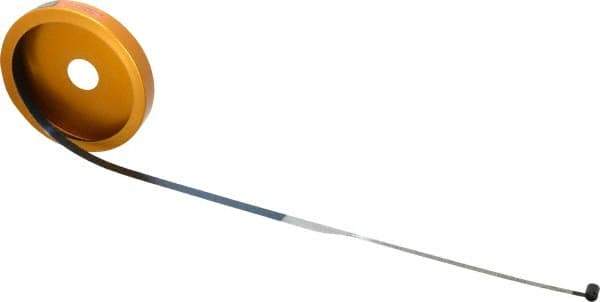 Made in USA - 0.001 Inch Graduation, 108 to 120 Inch Measurement, Spring Steel Diameter Tape Measure - 1/2 Inch Wide, 0.01 Inch Thick - Industrial Tool & Supply