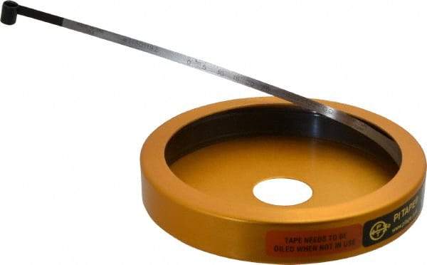 Made in USA - 0.001 Inch Graduation, 120 to 132 Inch Measurement, Spring Steel Diameter Tape Measure - 1/2 Inch Wide, 0.01 Inch Thick - Industrial Tool & Supply