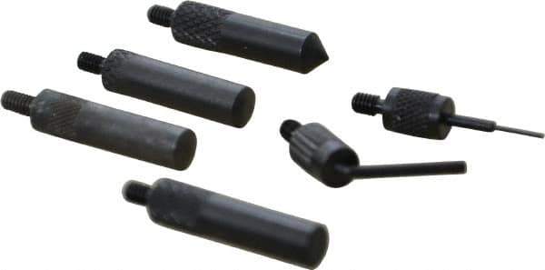 SPI - Steel, Ball, Conical, Flat Test Indicator Contact Point - 0.312, 0.821, 0.825, 0.875, 0.895" Contact Point Length, Use with Dial Test Indicator Gages - Industrial Tool & Supply