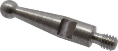 SPI - 0.078" Ball Diam, Steel, Ball Test Indicator Contact Point - 1/2" Contact Point Length, Use with Peacock Test Indicators - Industrial Tool & Supply