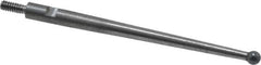 SPI - 0.08" Ball Diam, Carbide, Ball Test Indicator Contact Point - 1.44" Contact Point Length, Use with Compac Test Indicators - Industrial Tool & Supply