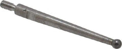SPI - 0.08" Ball Diam, Carbide, Ball Test Indicator Contact Point - 1" Contact Point Length, Use with Mitutoyo Test Indicators - Industrial Tool & Supply
