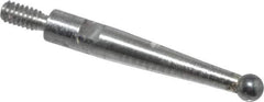 SPI - 0.08" Ball Diam, Carbide, Ball Test Indicator Contact Point - 0.7" Contact Point Length, Use with Mitutoyo Test Indicators - Industrial Tool & Supply