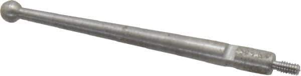SPI - 0.12" Ball Diam, Steel, Ball Test Indicator Contact Point - 1-1/2" Contact Point Length, Use with Mitutoyo Test Indicators - Industrial Tool & Supply