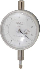 Teclock - 0.05" Range, 0-10 Dial Reading, 0.0001" Graduation Dial Drop Indicator - 2-13/64" Dial, 0.01" Range per Revolution, 0.0002" Accuracy, Revolution Counter - Industrial Tool & Supply