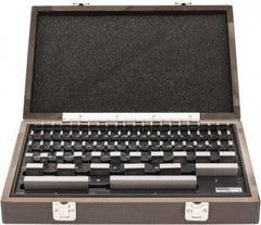 SPI - 81 Piece, 0.05 to 4", Economy Grade, Steel Gage Block Set - Rectangular, 0.00005" Tolerance - Industrial Tool & Supply