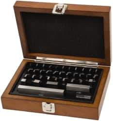 SPI - 36 Piece, 0.05 to 4", Economy Grade, Steel Gage Block Set - Rectangular, 0.00005" Tolerance - Industrial Tool & Supply