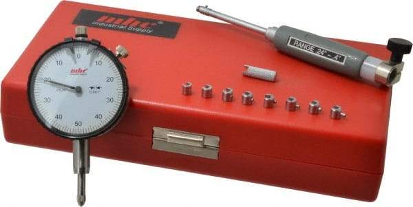 Value Collection - 9 Anvil, 0.24 to 0.4" Dial Bore Gage - 0.001" Graduation, 1.57" Gage Depth - Industrial Tool & Supply