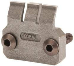 Mitee-Bite - 2-1/2mm Clamping Height, 880 Lb Clamping Pressure, Standard Height Single Stop Positioning Stop - 2-1/2mm Jaw Height, Spring Steel, Series Mitee-Bite Kopal Mini Clamps - Industrial Tool & Supply