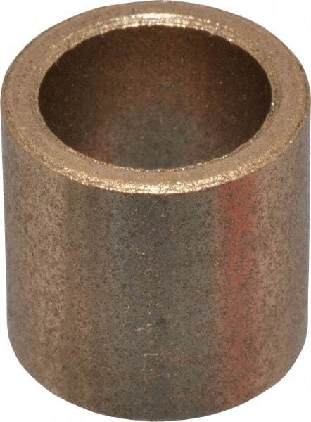 Boston Gear - 3/8" Inside x 1/2" Outside Diam, Oil Impregnated Bronze SAE-841 Sleeve Bearing - 1/2" OAL - Industrial Tool & Supply