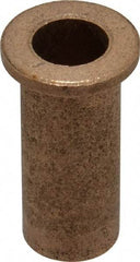 Boston Gear - 3/8" Inside x 1/2" Outside Diam, Oil Impregnated Bronze Sleeve Bearing - 11/16" Flange Outside Diam, 3/32" Flange Thickness, 1-1/4" OAL - Industrial Tool & Supply