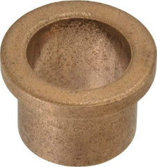 Boston Gear - 3/4" Inside x 7/8" Outside Diam, Oil Impregnated Bronze Sleeve Bearing - 1-1/8" Flange Outside Diam, 5/32" Flange Thickness, 3/4" OAL - Industrial Tool & Supply