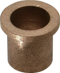 Boston Gear - 3/4" Inside x 7/8" Outside Diam, Oil Impregnated Bronze Sleeve Bearing - 1-1/8" Flange Outside Diam, 5/32" Flange Thickness, 1" OAL - Industrial Tool & Supply