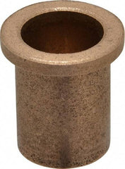 Boston Gear - 3/4" Inside x 7/8" Outside Diam, Oil Impregnated Bronze Sleeve Bearing - 1-1/8" Flange Outside Diam, 5/32" Flange Thickness, 1-1/4" OAL - Industrial Tool & Supply