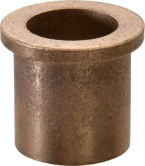 Boston Gear - 7/8" Inside x 1-1/8" Outside Diam, Oil Impregnated Bronze Sleeve Bearing - 1-3/8" Flange Outside Diam, 5/32" Flange Thickness, 1-1/4" OAL - Industrial Tool & Supply