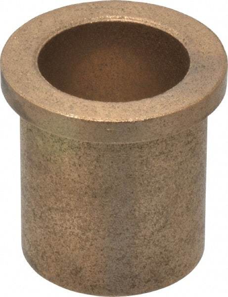 Boston Gear - 1" Inside x 1-1/4" Outside Diam, Oil Impregnated Bronze Sleeve Bearing - 1-1/2" Flange Outside Diam, 3/16" Flange Thickness, 1-1/2" OAL - Industrial Tool & Supply