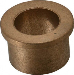 Boston Gear - 1" Inside x 1-3/8" Outside Diam, Oil Impregnated Bronze Sleeve Bearing - 1-5/8" Flange Outside Diam, 3/16" Flange Thickness, 1" OAL - Industrial Tool & Supply
